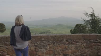 Senior woman taking photo with smart phone