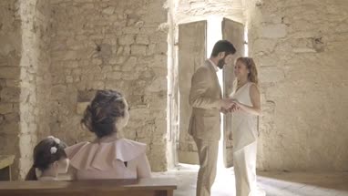 Bride and Groom getting married