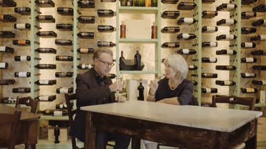 Senior couple on a date