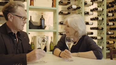 Senior couple on a date