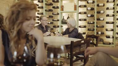 Senior couple on a date