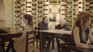 Senior couple on a date