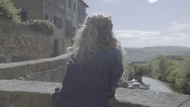 Young Adult tourist admiring view