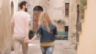 Tourists exploring city