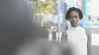 Portrait of afro american woman