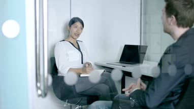 Interview meeting in office meeting room