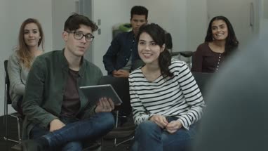 Students listening to lecture
