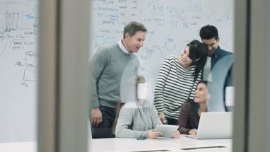 Group of students with teacher