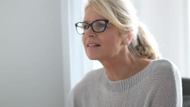 Portrait of mature business woman in office