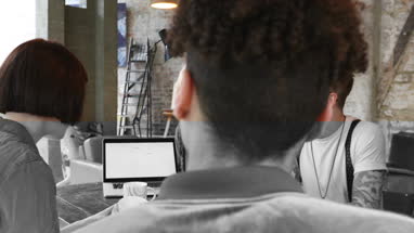 Group of young entrepreneurs in a meeting