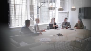 Business executives in a meeting