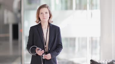 Portrait of confident Female Doctor in Hospital