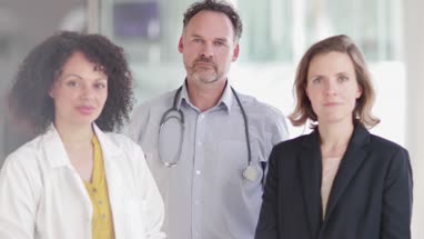 Portrait of team of Doctors in hospital
