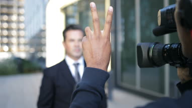 TV presenter being counted in