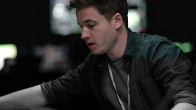 TV operator at work in a control room