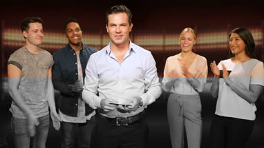 TV game show in recording studio