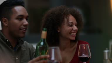 Couple taking a selfie at a celebration
