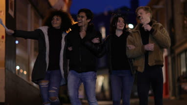 Couple going out for Halloween