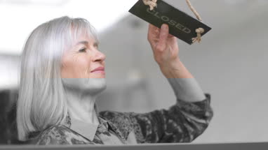 Senior man using smartphone