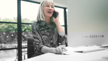 Senior woman taking medicine