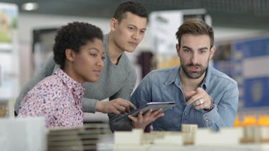 Group of architects working together