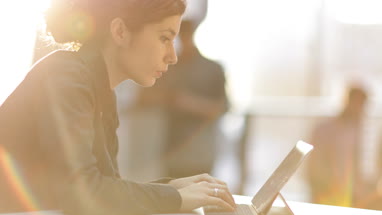 Millennials using technology