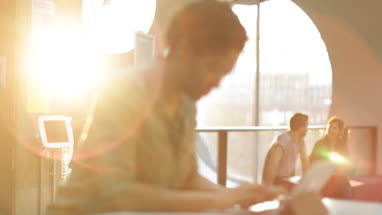 Millennials using technology