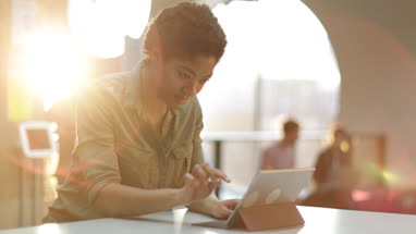 Millennials using technology