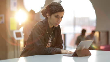 Millennials using technology