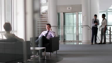 Senior business executive in a meeting