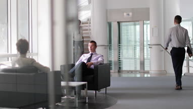 Senior business executive in a meeting