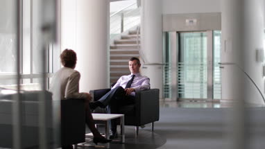 Senior business executive in a meeting