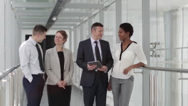 Portrait of colleagues in a modern office