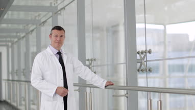 Portrait of a healthcare professional in a modern hospital