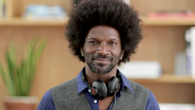 Portrait of businessman in creative office