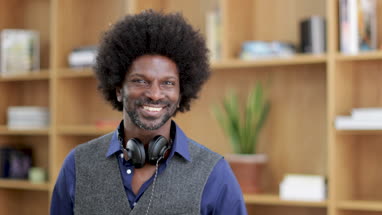 Portrait of businessman in creative office