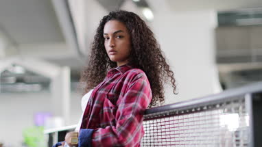 Portrait of female student