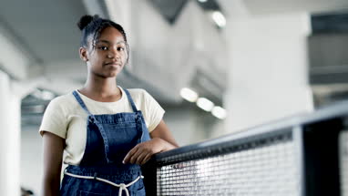 Portrait of African American female student