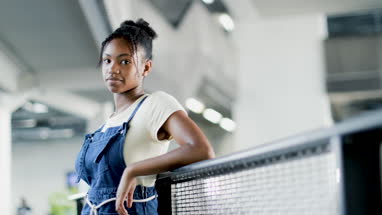 Portrait of African American female student