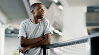 Portrait of African American male student