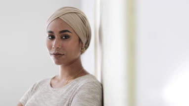 Portrait of Muslim woman 