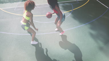 Edited story of young adult female basketball players