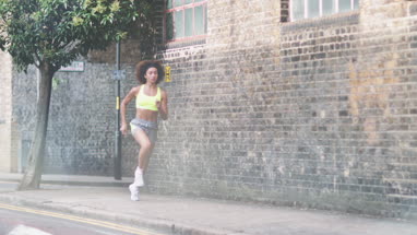 Edited story of young adult female runner